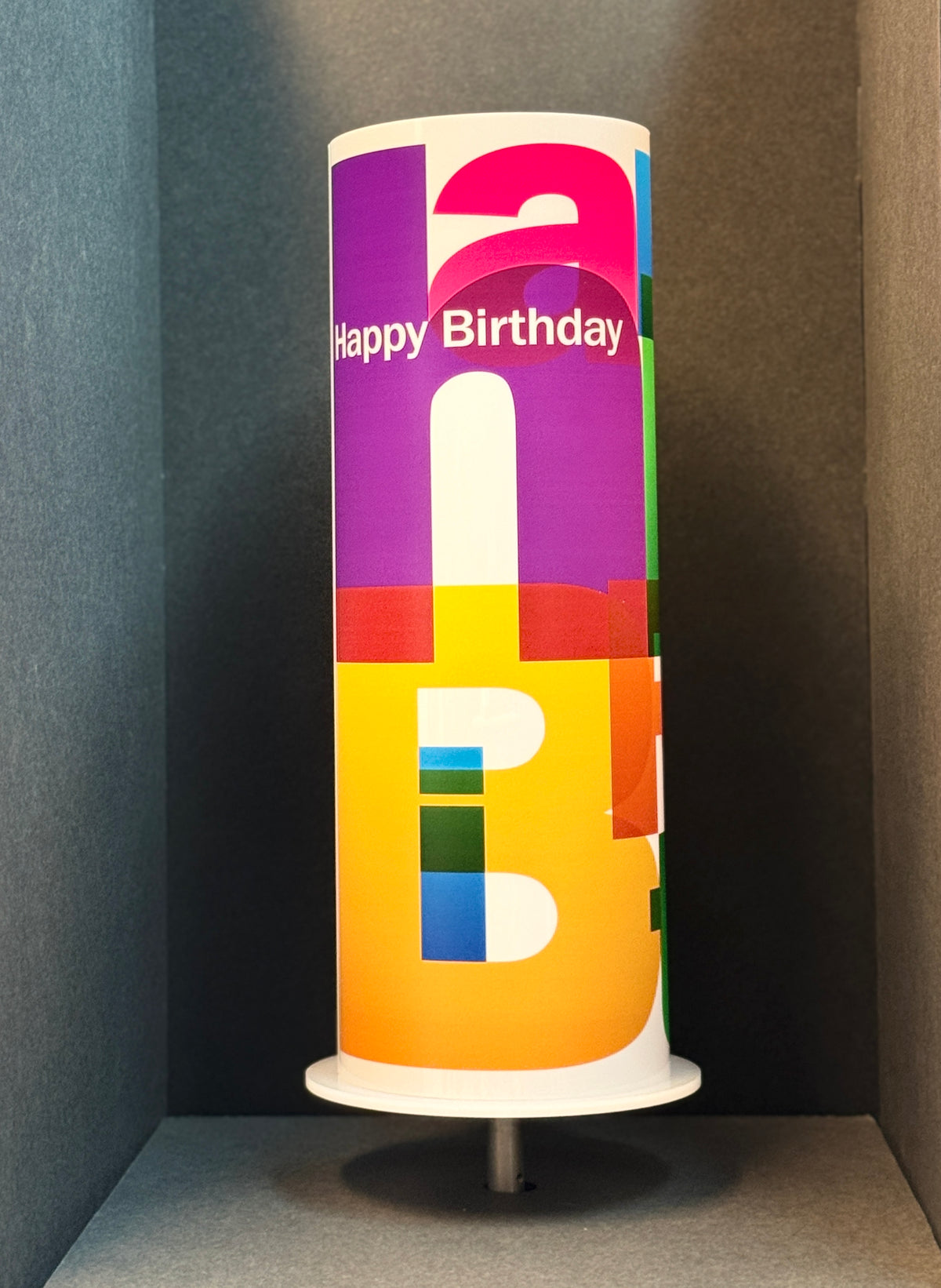 Happy Birthday Illuminated iLLUMITUBES Centerpiece