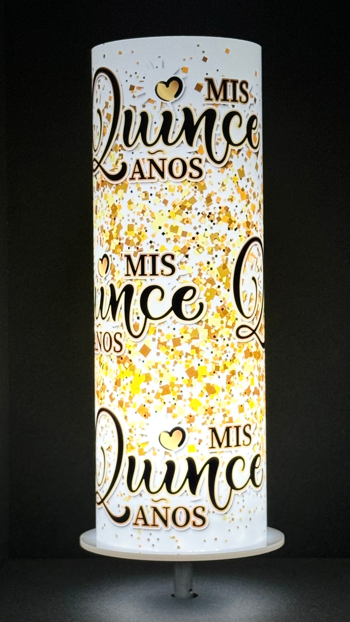 Mis Quince Años iLLUMITUBES Centerpiece
