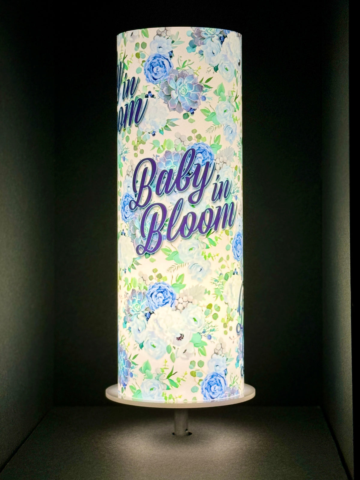 Baby in Bloom Illuminated iLLUMITUBES Centerpiece